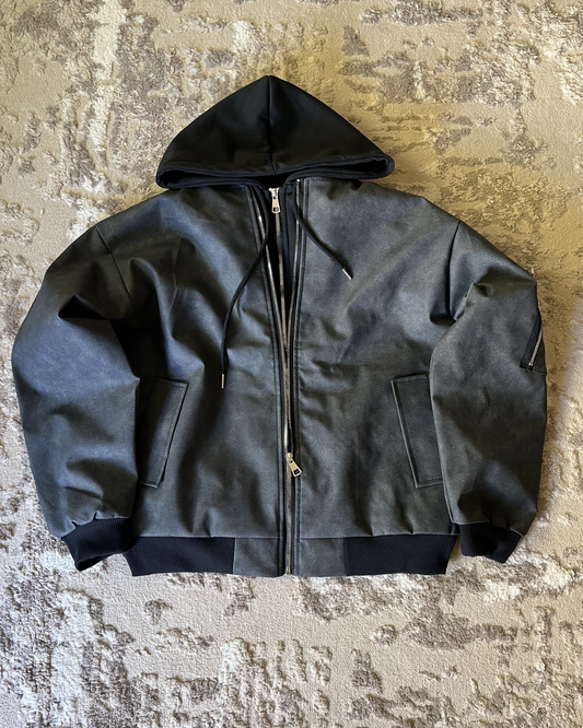 V2 grey hooded jacket