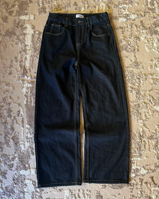 V1 raw denim baggy jeans