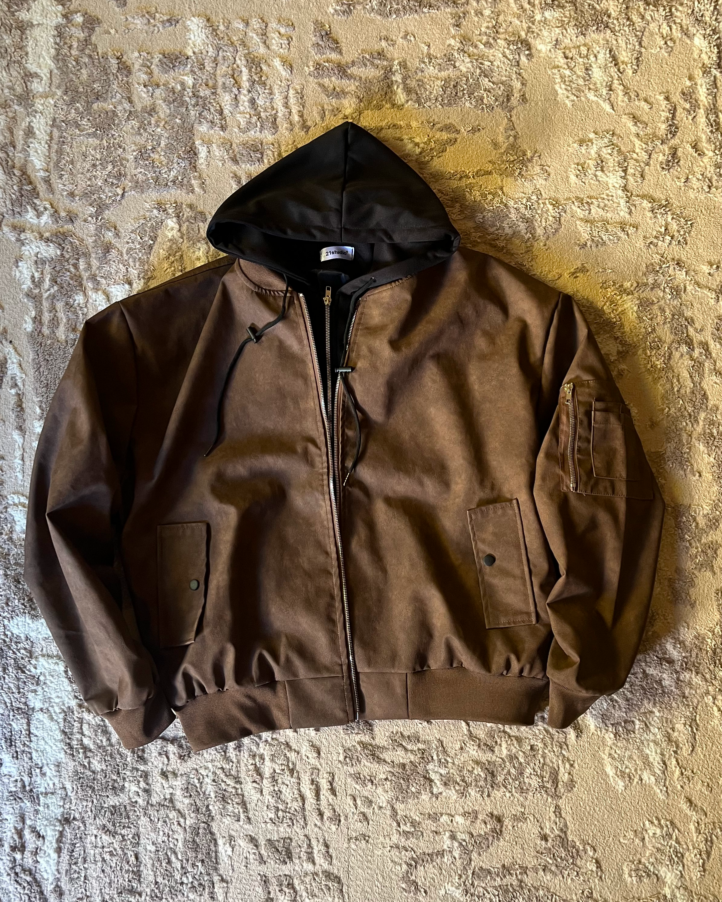V1 brown jacket