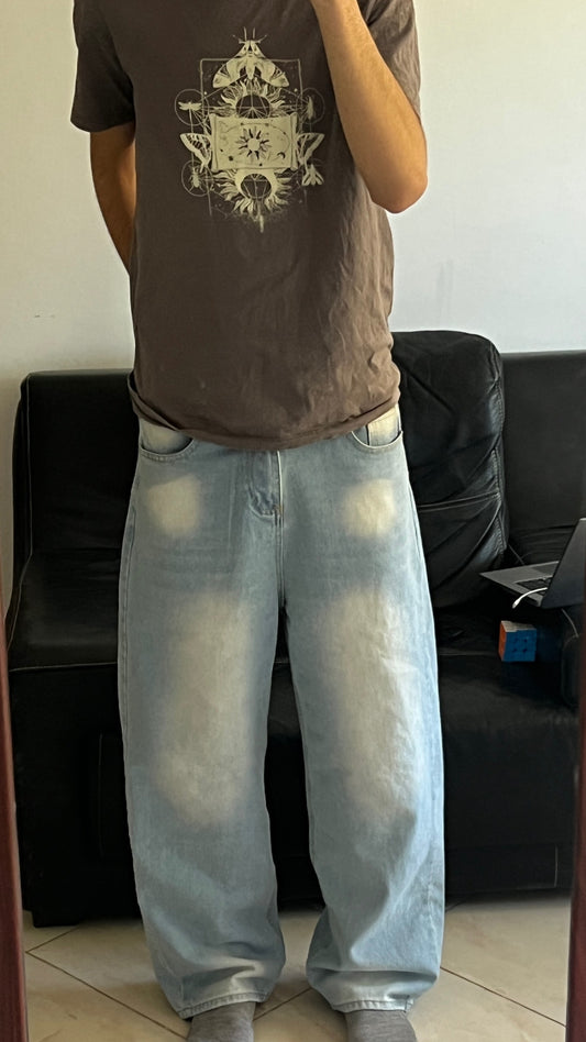 light blue baggy jeans V1