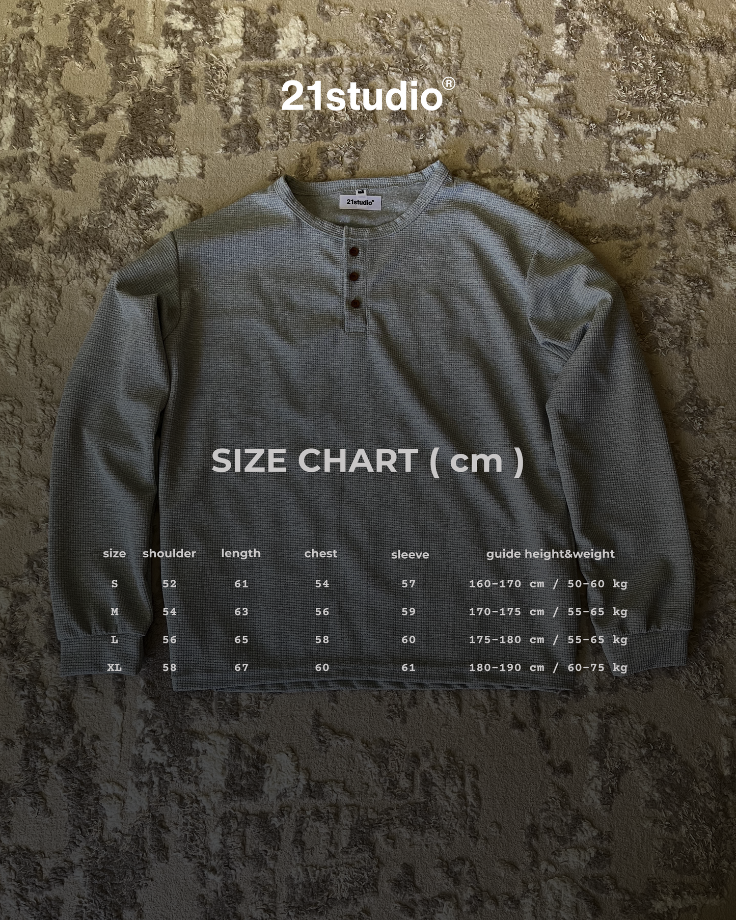 Stone Grey Henley