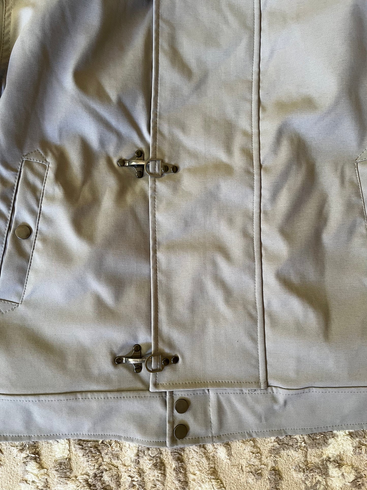 V2 beige toggle jacket