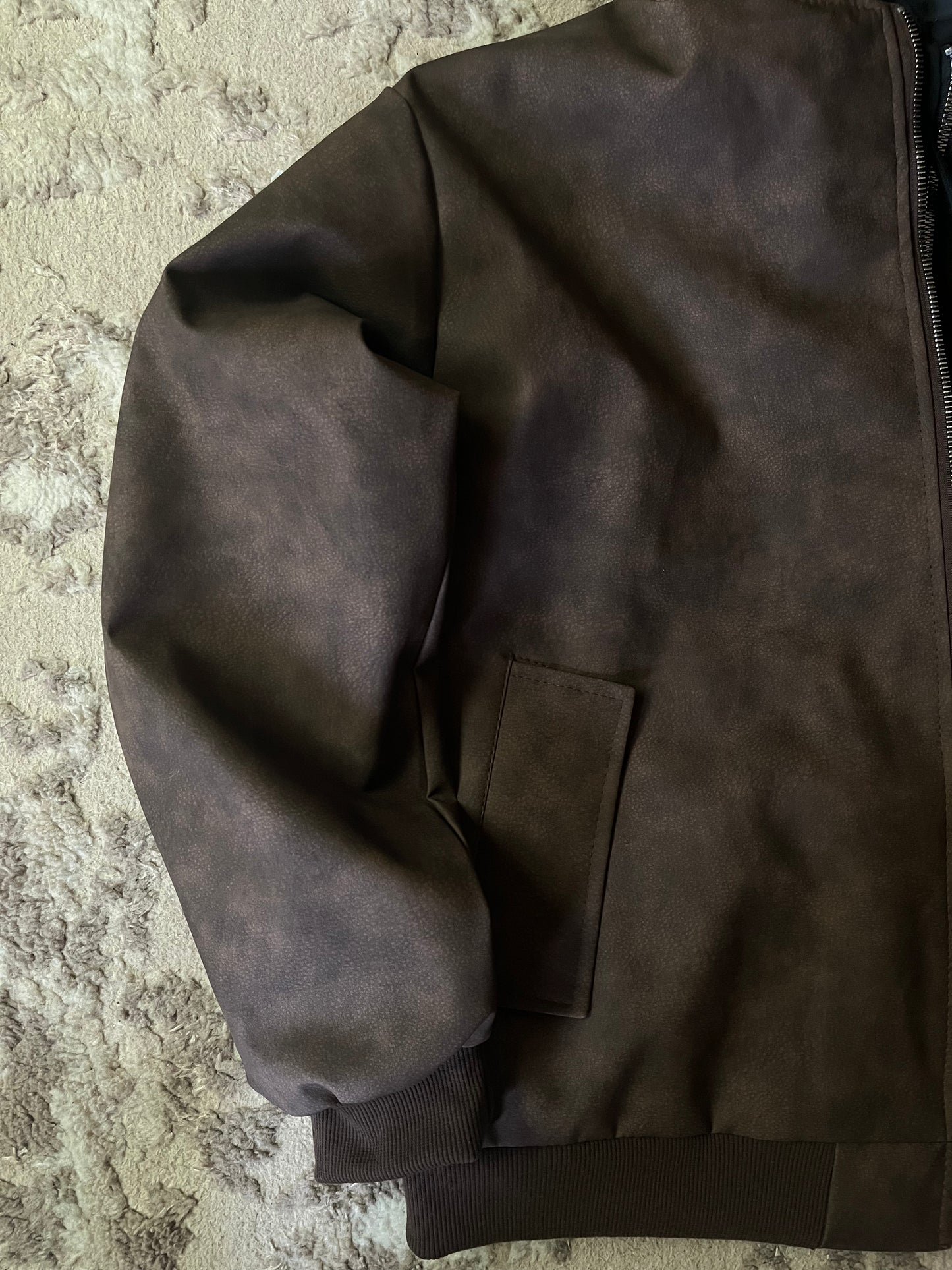 V2 espresso brown hooded jacket