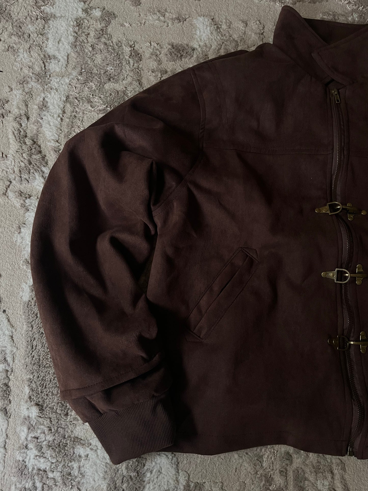 V2 brown toggle jacket