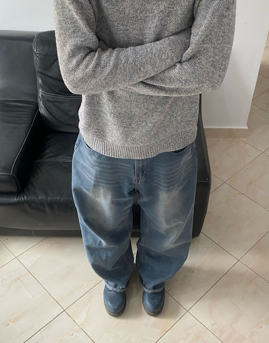 blue baggy jeans V1