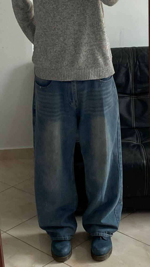 blue baggy jeans V1