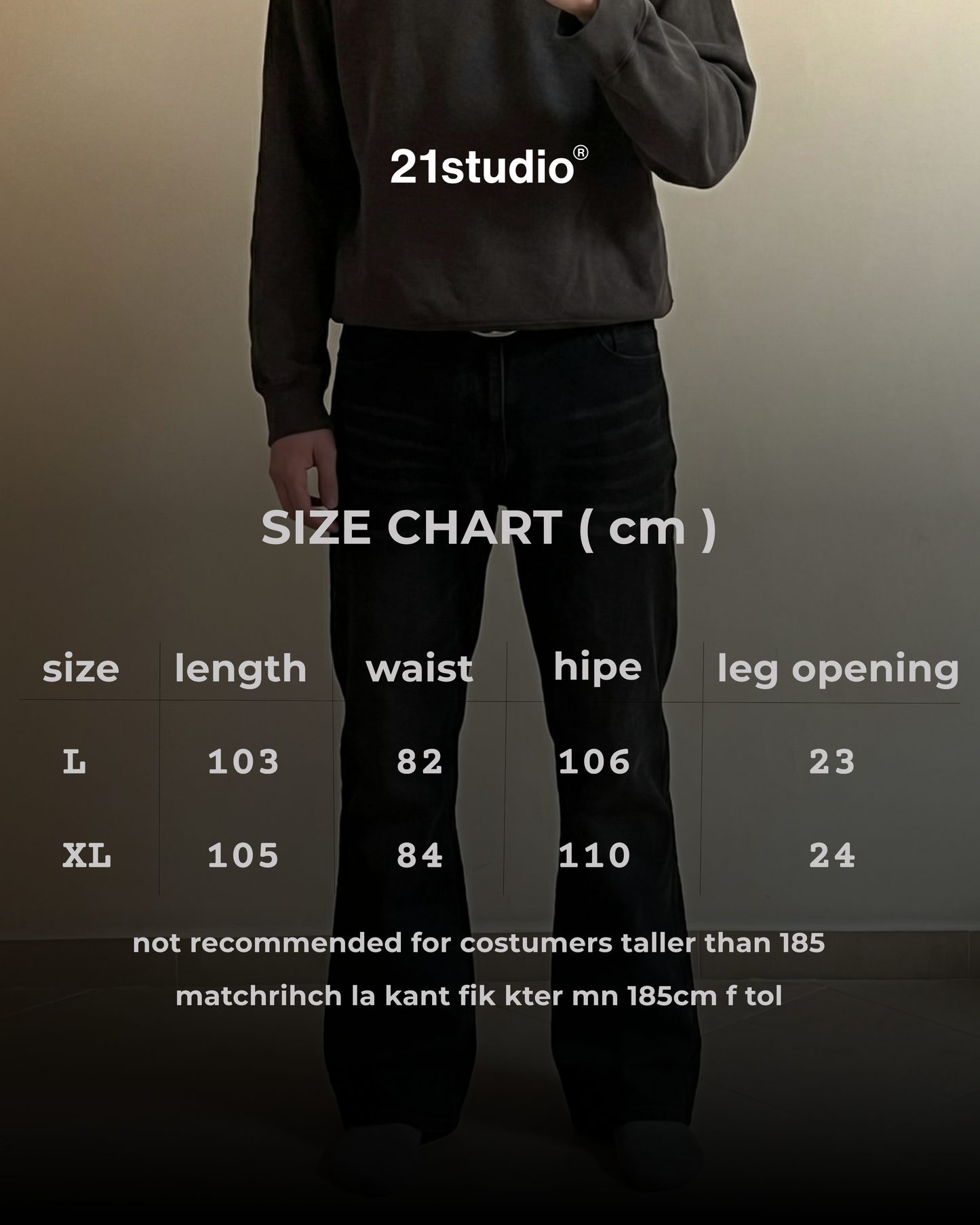 V1 black bootcut jeans