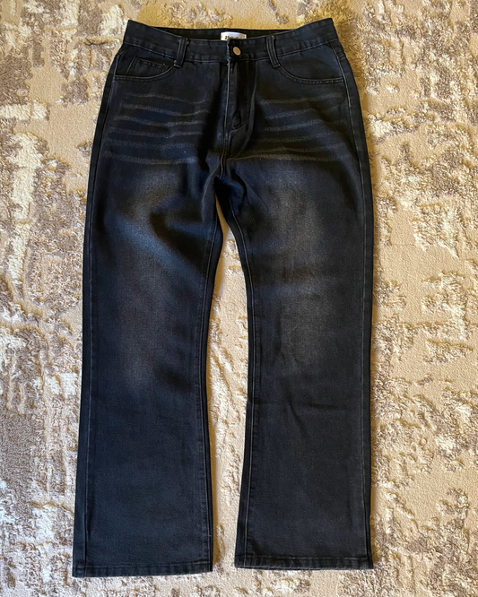 V1 black bootcut jeans
