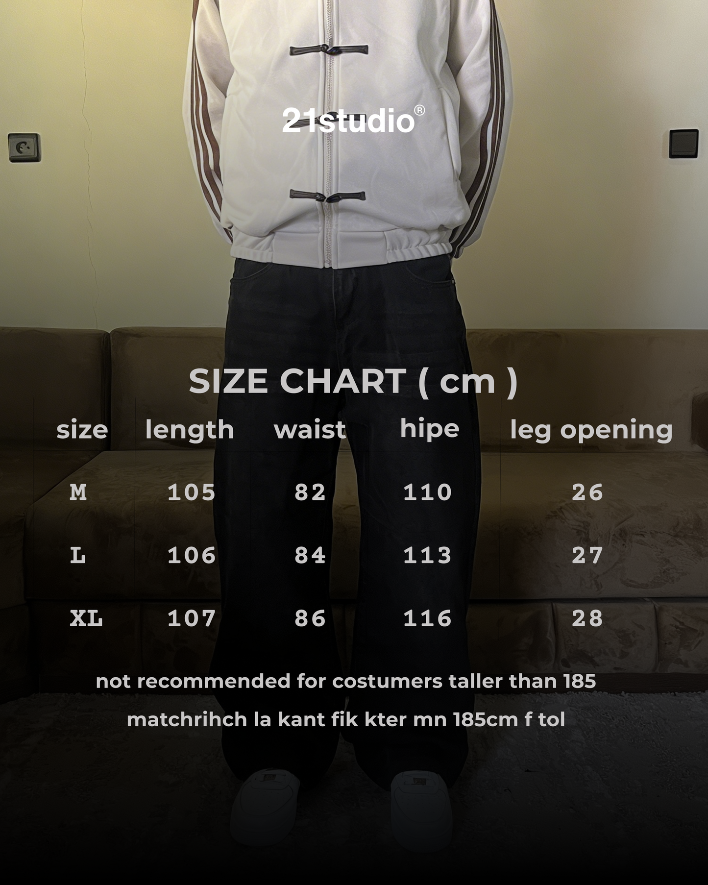 V1 black Loose fit jeans