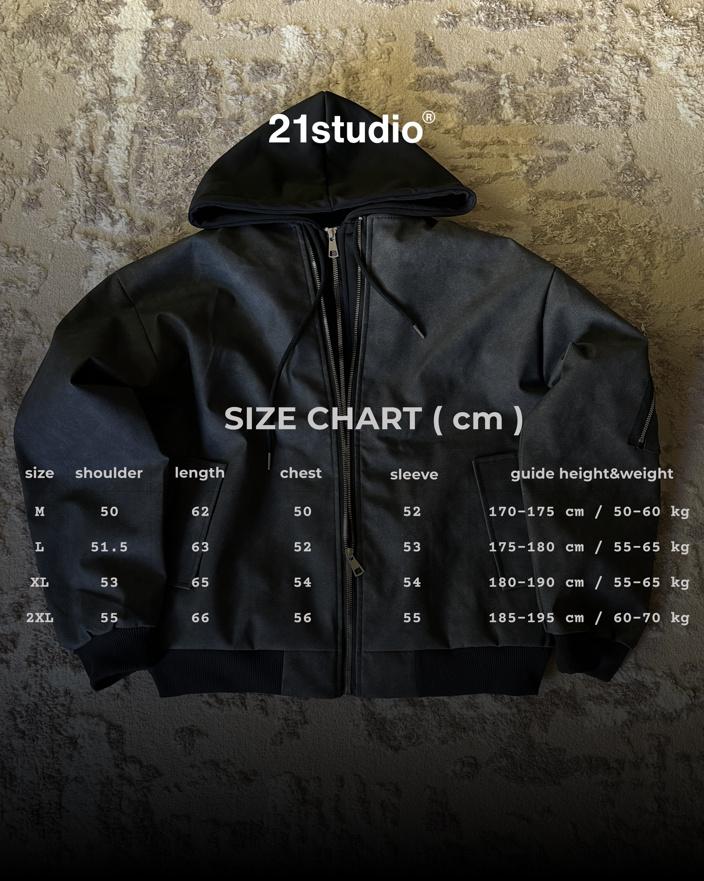 V2 grey hooded jacket